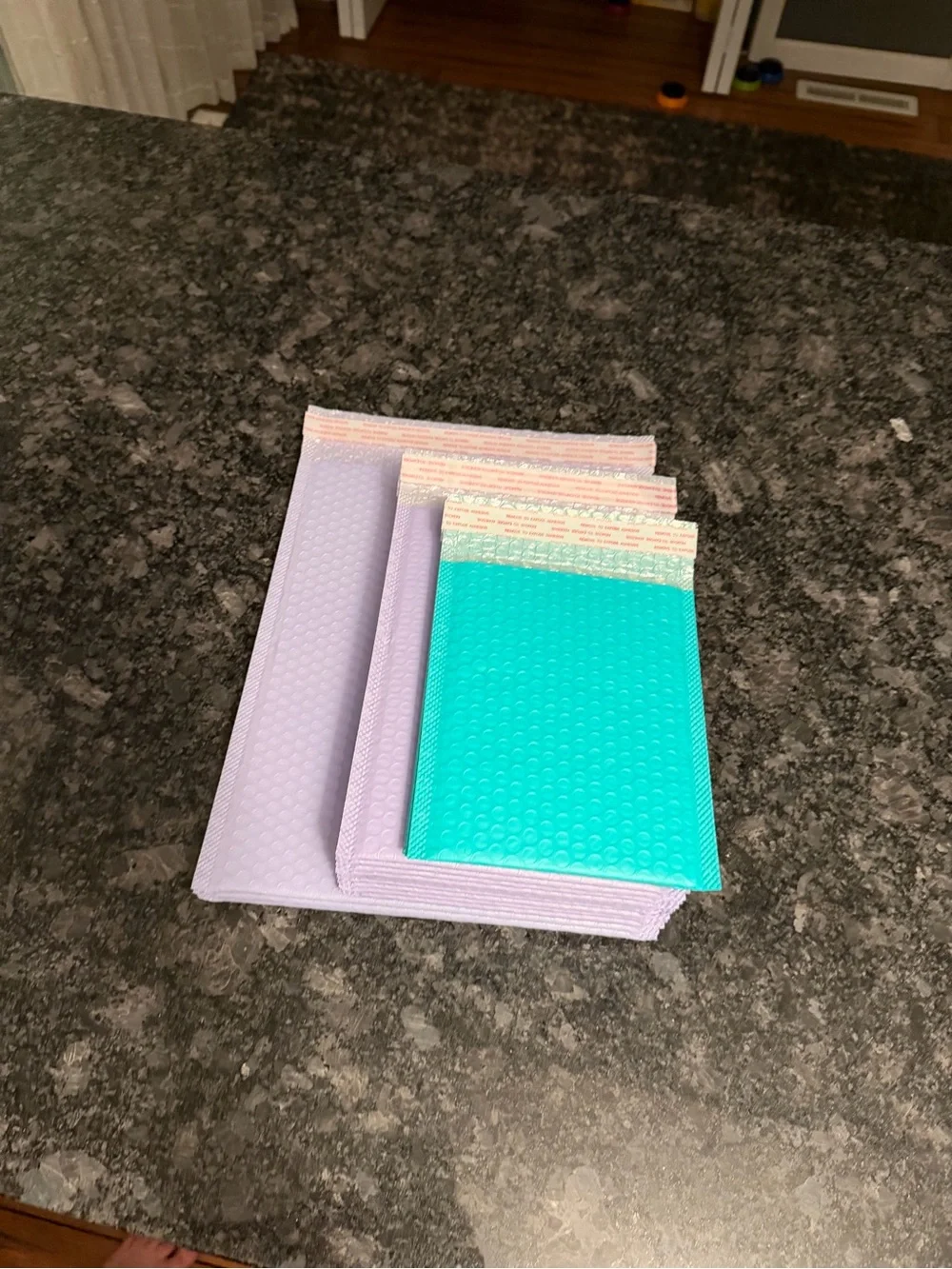 Bundle of 20 Bubble Mailers Teal & Lilac/Purple Protective Various Sizes